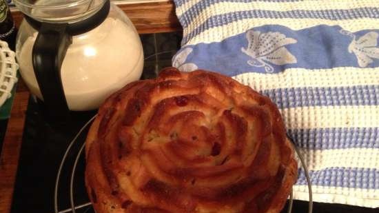 Pastel de masa vienesa en una panificadora