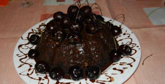 Chocolate-poppy cake sa microwave