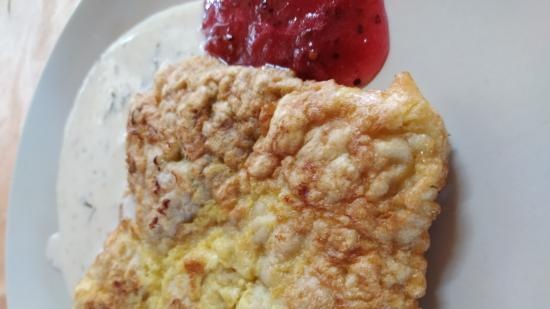 Chuletas empanizadas con sémola