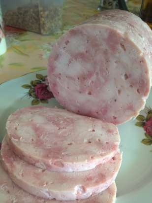 Chicken and pork ham in Tescoma ham maker