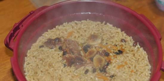 Pilaf a TupperCook (olla a pressió per microones)