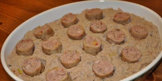 Buckwheat casserole with sausage (Smaccafam)