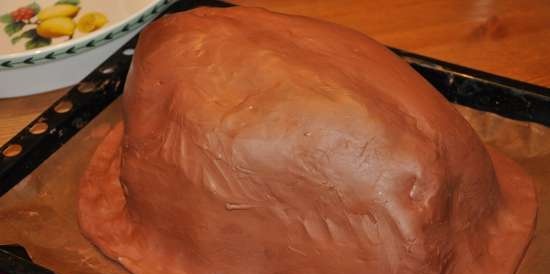 Chicken in clay (Faraona alla creta)