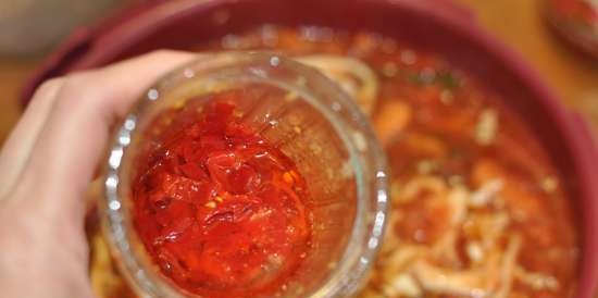 Borscht στο TupperKuk (κουζίνα πίεσης μικροκυμάτων)