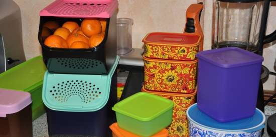 Plastic dishes Tupperware - reviews