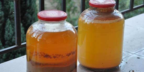 Aceto di mele naturale a fermentazione naturale secondo Jarvis