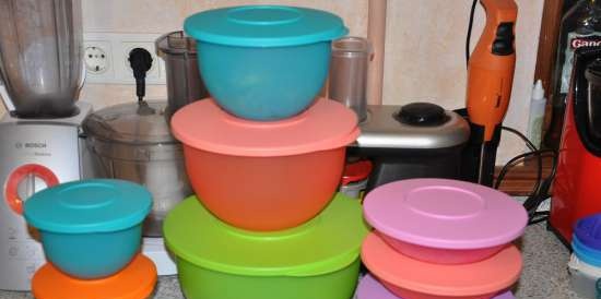 Plastic gerechten Tupperware - beoordelingen