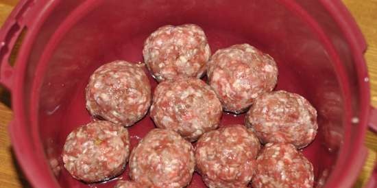 Polpette in TupperKuk (pentola a pressione per microonde)