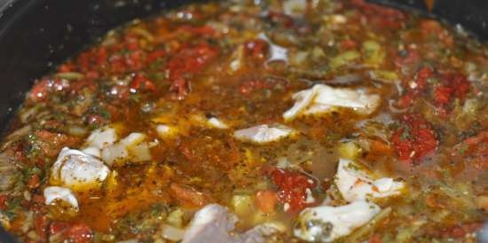 Buyabes, the famous Marseille fish soup with a Cuban flavor (Multicuisine DeLonghi)