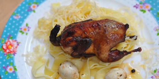 Quail in the nest (Multicuisine DeLonghi)