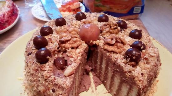 Rolcake met roomkaas en nutella