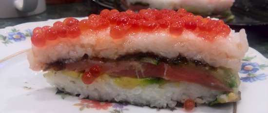 Pastel de sushi