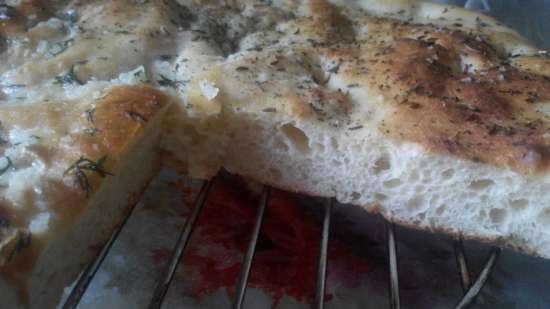 Potato focaccia (pizza maker Princess 115000)