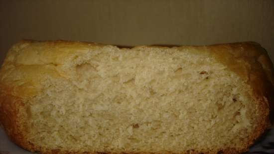 Wheat bread with fermented baked milk or sour cream (pressure cooker Polaris 0305)