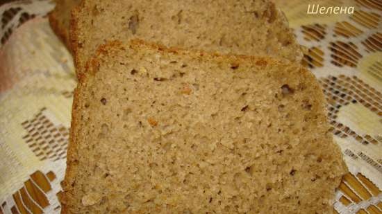 Rye-wheat bread with kefir with malt and whole grain flour (Polaris PBM 1501 D)