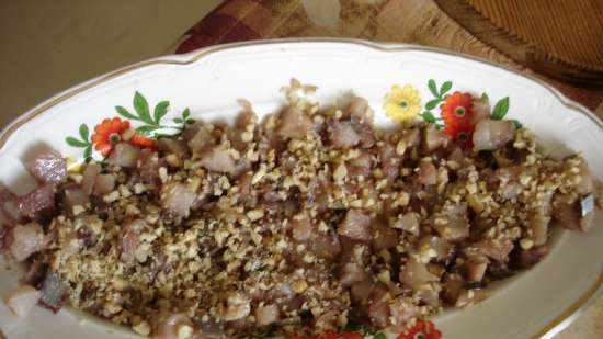 Puff salad "Herring under the covers"