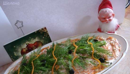 Insalata di pasta sfoglia "Aringa sotto le coperte"