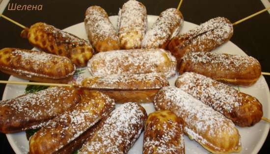 Dolci frittelle di pasta di kefir con marmellata (macchina per salsicce Smile 3633)