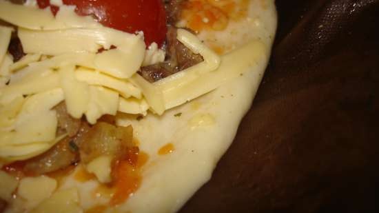 Pizza feta amb massa de llevat líquida amb opcions de prova (a Princess 115000)