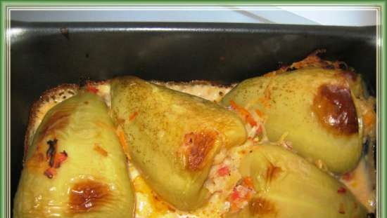 Balkan stuffed peppers (Steba KB28ECO mini oven)