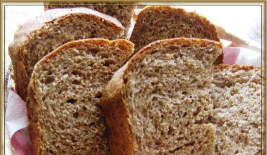 Pane integrale con crusca