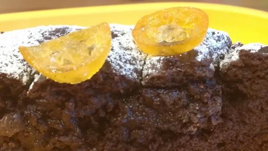 Brownie con naranja