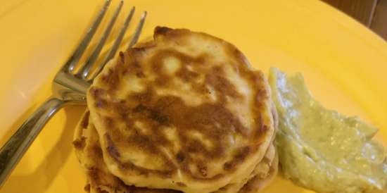 Frittelle di zucchine con formaggio morbido