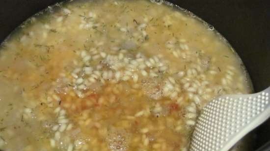 Risotto with crab