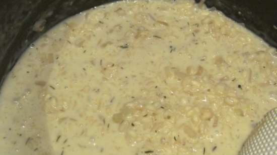 Risotto with crab