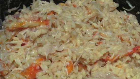 Risotto with crab