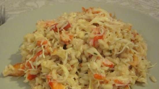 Risotto with crab