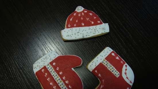 Pinalamutian namin ang cookies ng gingerbread, cookies