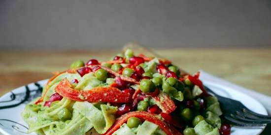 Salsa di avocado verde più ricetta della pasta