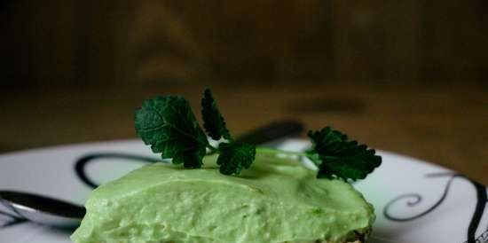 Dessert with avocado and lime (Healthy Avocado-Lime Pie)