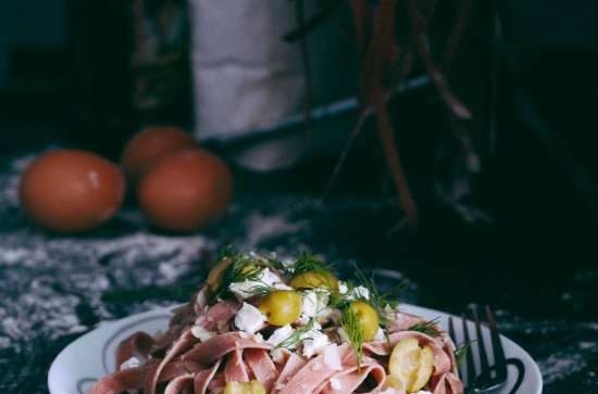 Pasta Di Barbabietola Di Farro Fatta In Casa