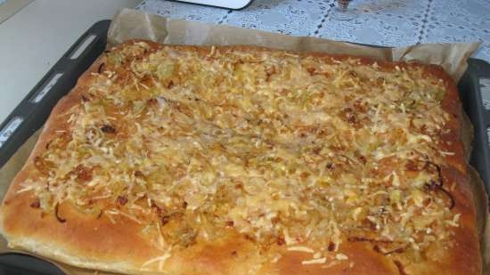 Ziemniak Focaccia z cebulą