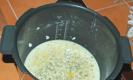 Omelet with vegetables in a multicooker Cuckoo 1054