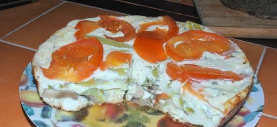 Frittata con verdure in un multicucina Cuculo 1054