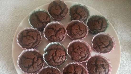 Muffin alla crema pasticcera al cioccolato