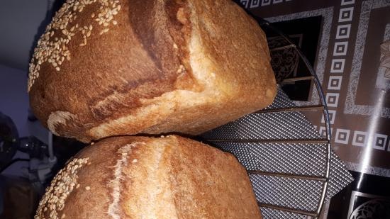 ยีสต์นิรันดร์มันฝรั่งฮอป (Sourdough ไม่มีแป้ง) สูตรการอบ