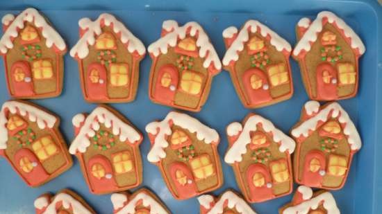 We decorate gingerbread cookies, cookies