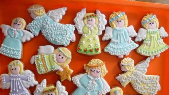 Pinalamutian namin ang cookies ng gingerbread, cookies