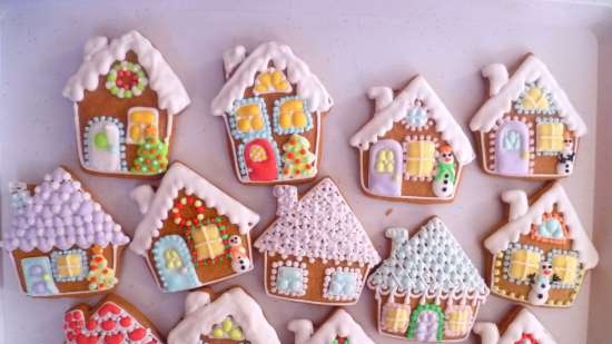 We decorate gingerbread cookies, cookies