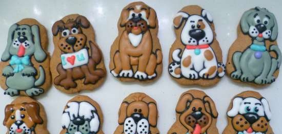 Pinalamutian namin ang cookies ng gingerbread, cookies