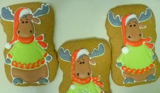 We decorate gingerbread cookies, cookies