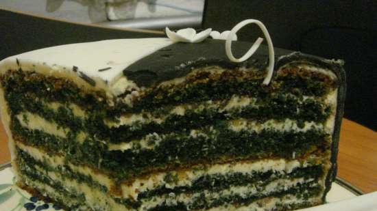 Pastel verde con halva