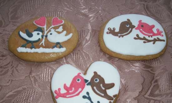 We decorate gingerbread cookies, cookies