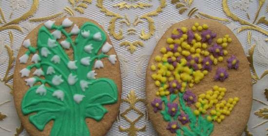 We decorate gingerbread cookies, cookies