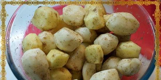 Express potatoes with meat (multicooker Brand 701)