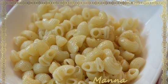 Pasta with full liquid evaporation (Brand 701 multicooker)